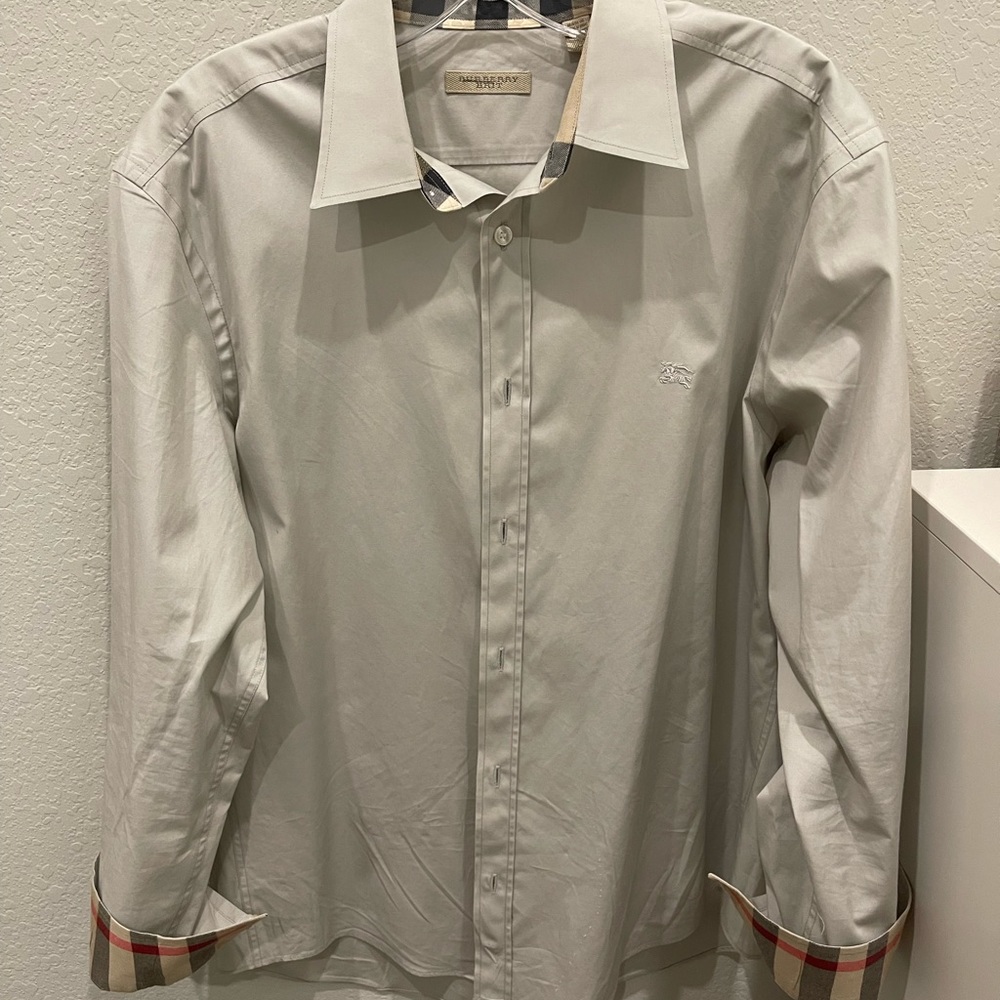 Burberry button down shirt